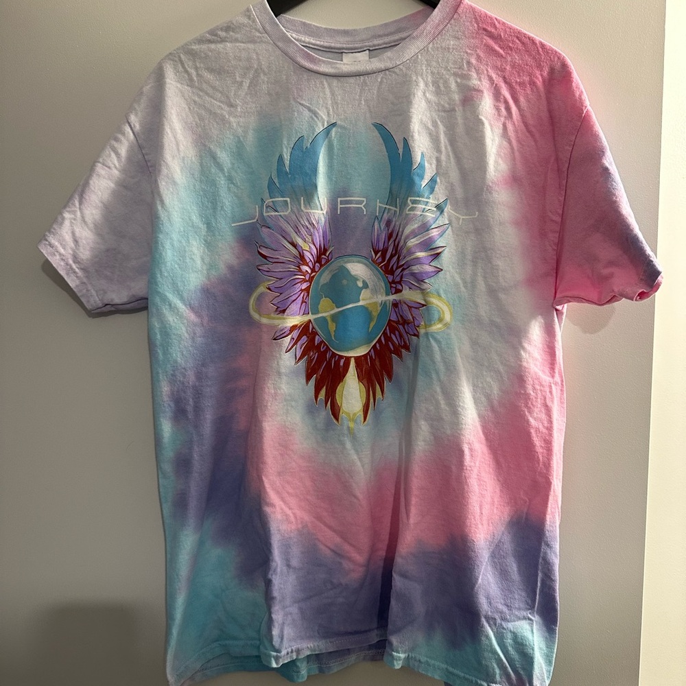 Journey tie dye concert tee size large